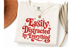 Easily Distracted by Everything PNG Tee Product Image 1