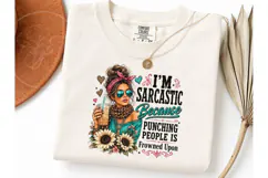 Sarcastic Messy Bun PNG Tee Design Product Image 3