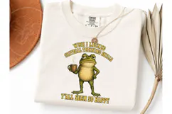 Funny Frog Critical Thinking PNG Tee Product Image 3