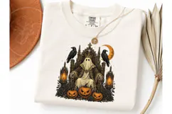 Gothic Ghost King Halloween PNG Tee Product Image 1