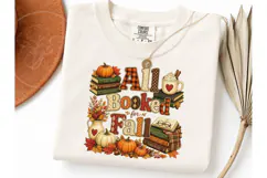 All Booked for Fall PNG Shirt Design Product Image 3