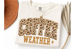 Coffee Weather Leopard PNG Shirt Design-Coffee Weather Leopa Product Image 3