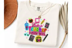 She's a Teacher I Can Tell PNG Tee Product Image 3