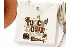 Touchdown Season PNG Football Tee Design Product Image 3
