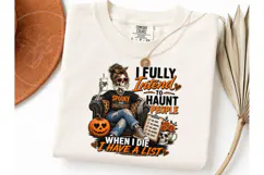 I Fully Intend To Haunt People PNG Tee Product Image 3