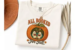 All Booked For Fall Ghost PNG Tee Product Image 3