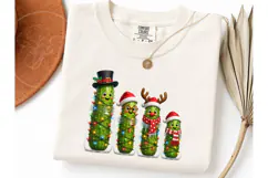 Christmas Pickle Family PNG Sublimation Product Image 1