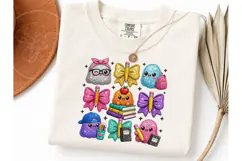 Kawaii Ghost Back to School PNG Tee Product Image 3