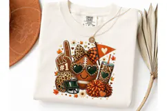 Fall Football Season PNG Sublimation Tee Product Image 3