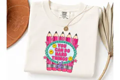 You Can Do Hard Things PNG Teacher Tee Product Image 3