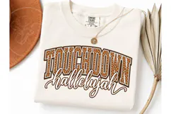 Touchdown Hallelujah PNG Football Tee Product Image 1