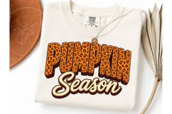 Pumpkin Season Leopard PNG Fall Tee Product Image 3
