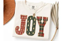 Christmas Joy Plaid PNG Shirt Design Product Image 3