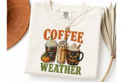 Coffee Weather Fall Pumpkin Spice PNG Te Product Image 3