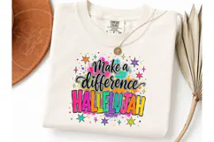 Make a Difference Hallelujah PNG Tee Product Image 3