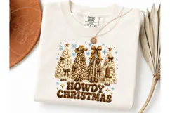 Howdy Christmas Western Trees PNG Tee-Howdy Christmas Wester Product Image 3
