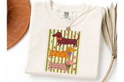 Dachshund Trio Striped PNG Tee Design Product Image 1