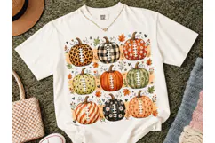 Fall Football Pumpkin PNG Sublimation Te Product Image 2