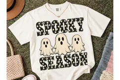 Spooky Season Ghost Halloween PNG Tee Product Image 2