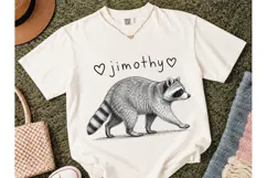 Raccoon Wildlife PNG Shirt Design Product Image 2