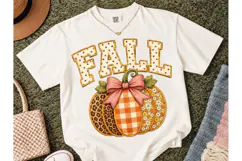 Fall Pumpkin Trio PNG Sublimation Tee Product Image 2