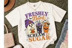 Freshly Bood Halloween Ghost PNG Shirt Product Image 2
