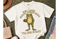 Funny Frog Critical Thinking PNG Tee Product Image 2