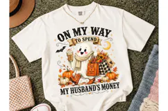 Halloween Ghost Shopping PNG Shirt Product Image 2