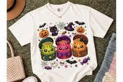 Halloween Kawaii Cauldron PNG Shirt Desi Product Image 2
