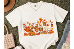 Fall Geese Autumn Pumpkin PNG Sublimatio Product Image 2