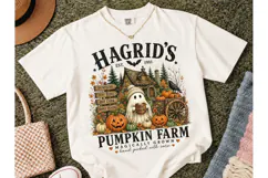 Hagrid's Pumpkin Farm Halloween PNG Tee Product Image 2