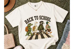 Back To School Animals PNG Tee Design Product Image 2