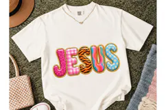 Jesus Balloon Letters PNG Sublimation Te Product Image 2