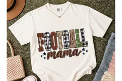 Football Mama PNG Sublimation Tee Design Product Image 2