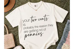 Your Two Cents Funny Sarcastic PNG Tee Product Image 2