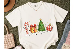 Christmas Characters Dancing PNG Shirt Product Image 2