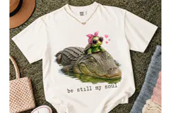 Alligator Turtle Be Still My Soul PNG Te Product Image 1