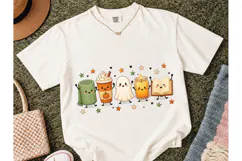 Cute Fall Halloween Kawaii PNG Tee Desig Product Image 2