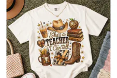 She's A Teacher I Can Tell PNG Tee Product Image 2
