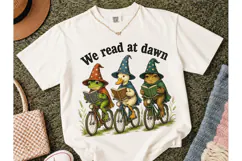 We Read At Dawn Frog Duck PNG Tee Product Image 2