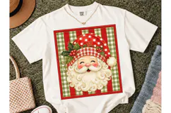 Vintage Santa Claus Christmas PNG Tee Product Image 2
