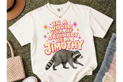 Be A Jimothy Raccoon Funny PNG Tee Product Image 2