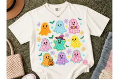 Cute Halloween Ghost PNG Shirt Design Product Image 2