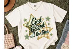 God Is Good All The Time PNG Shirt Product Image 2