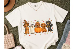 Halloween Dachshund Dogs PNG Tee Design Product Image 2