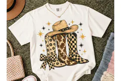 Cowboy Boots Hat Stars PNG Tee Design Product Image 2