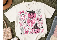 Pink Halloween Ghost Pumpkin PNG Sublima Product Image 2