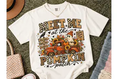 Meet Me Pumpkin Patch Fall PNG Shirt Product Image 2