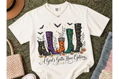 Witch Boots Halloween PNG Shirt Design Product Image 2