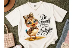Be Yourself Duck PNG Sublimation Tee Product Image 2